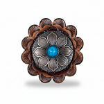 Copper Sunflower Western Concho W205