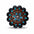 Copper Turquoise Flower Western Concho W207