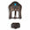 Copper Turquoise Oval Western Concho W179