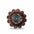 Copper Turquoise Oval Western Concho W179