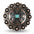 Copper Turquoise Western Concho W141
