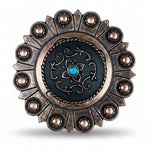 Copper Turquoise Western Concho W180