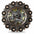 Floral Dots Antique Silver Western Concho W147