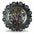 Floral Dots Antique Silver Western Concho W147