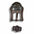 Floral Dots Antique Silver Western Concho W147
