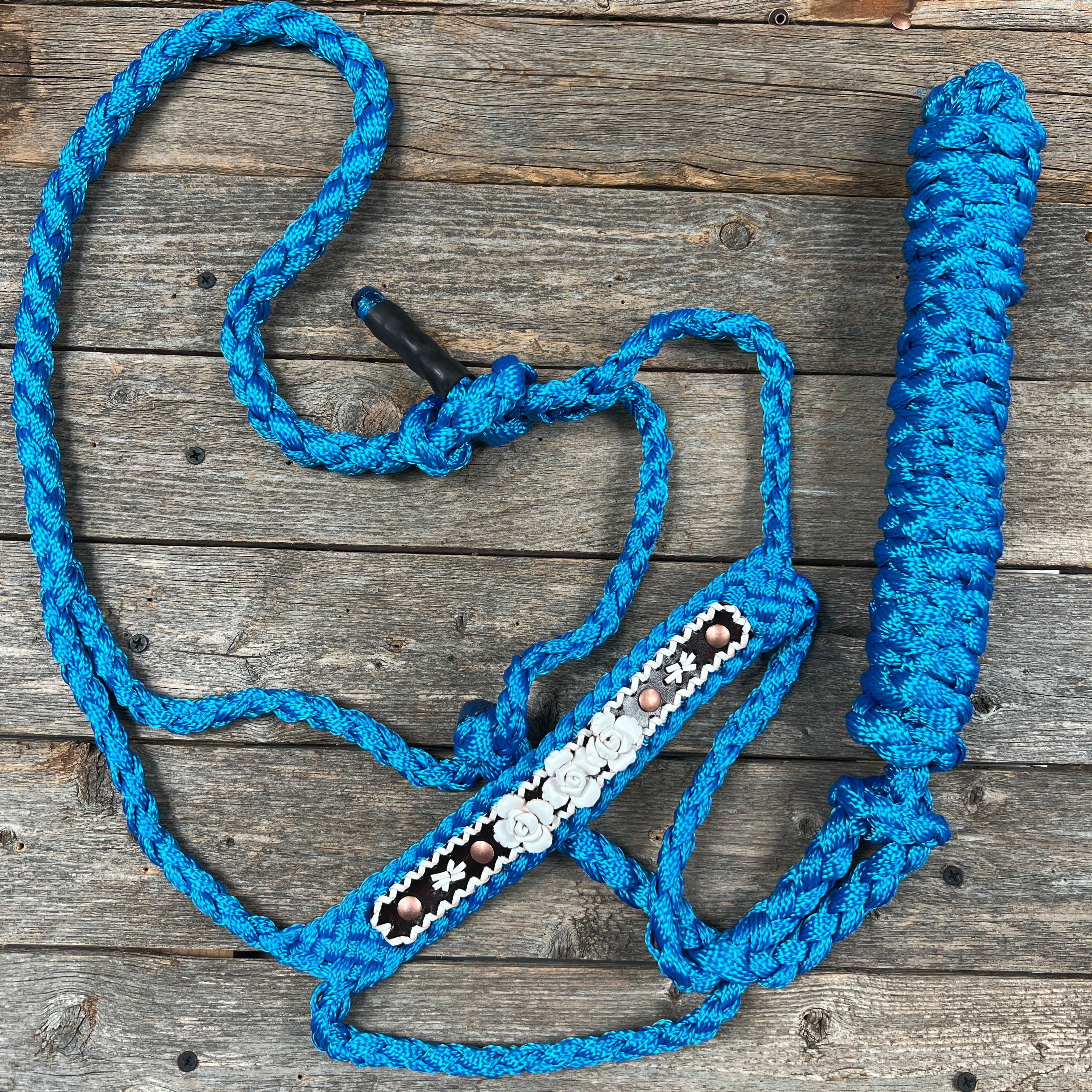 Rose - Blue Mule Tape Halter