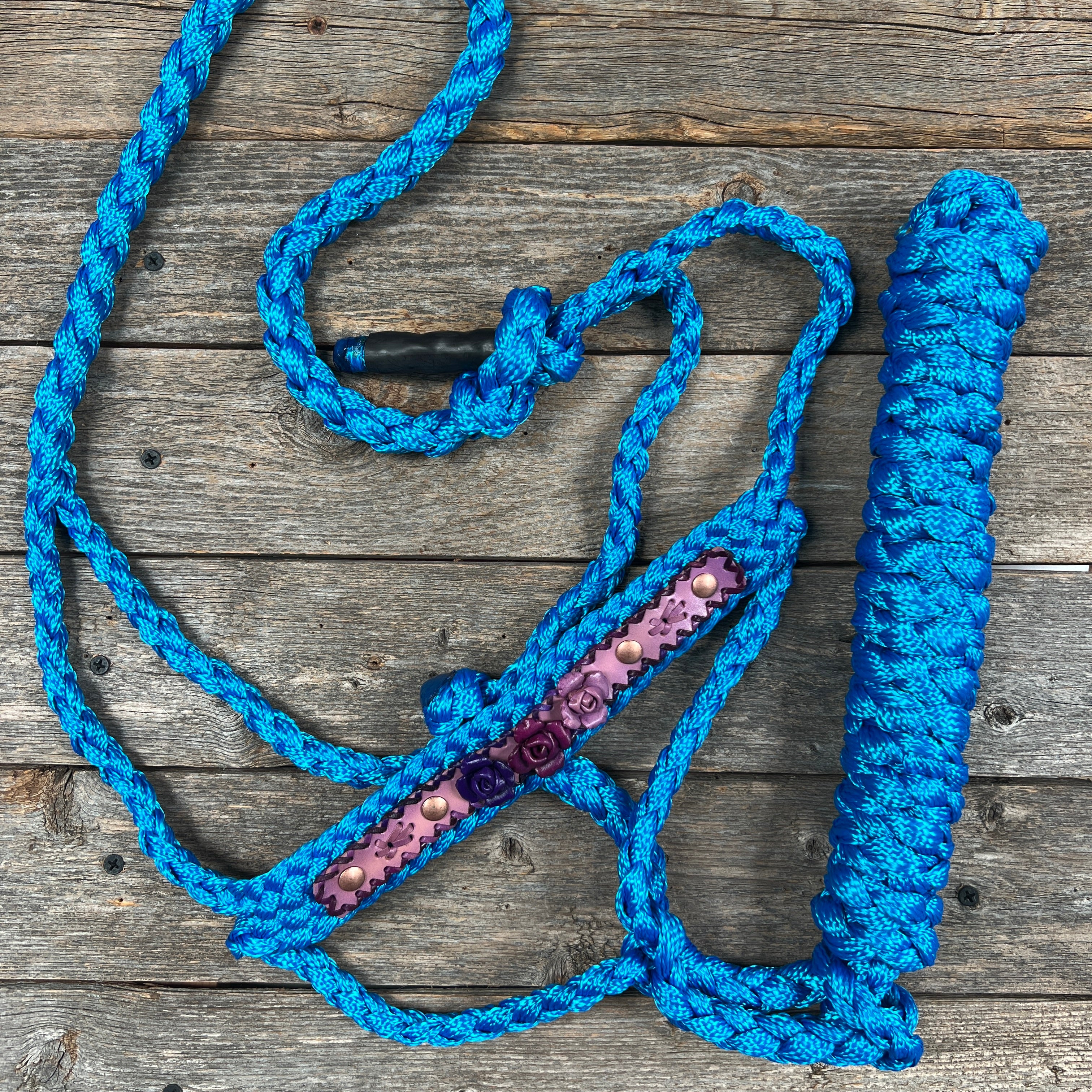 Rose - Blue Mule Tape Halter