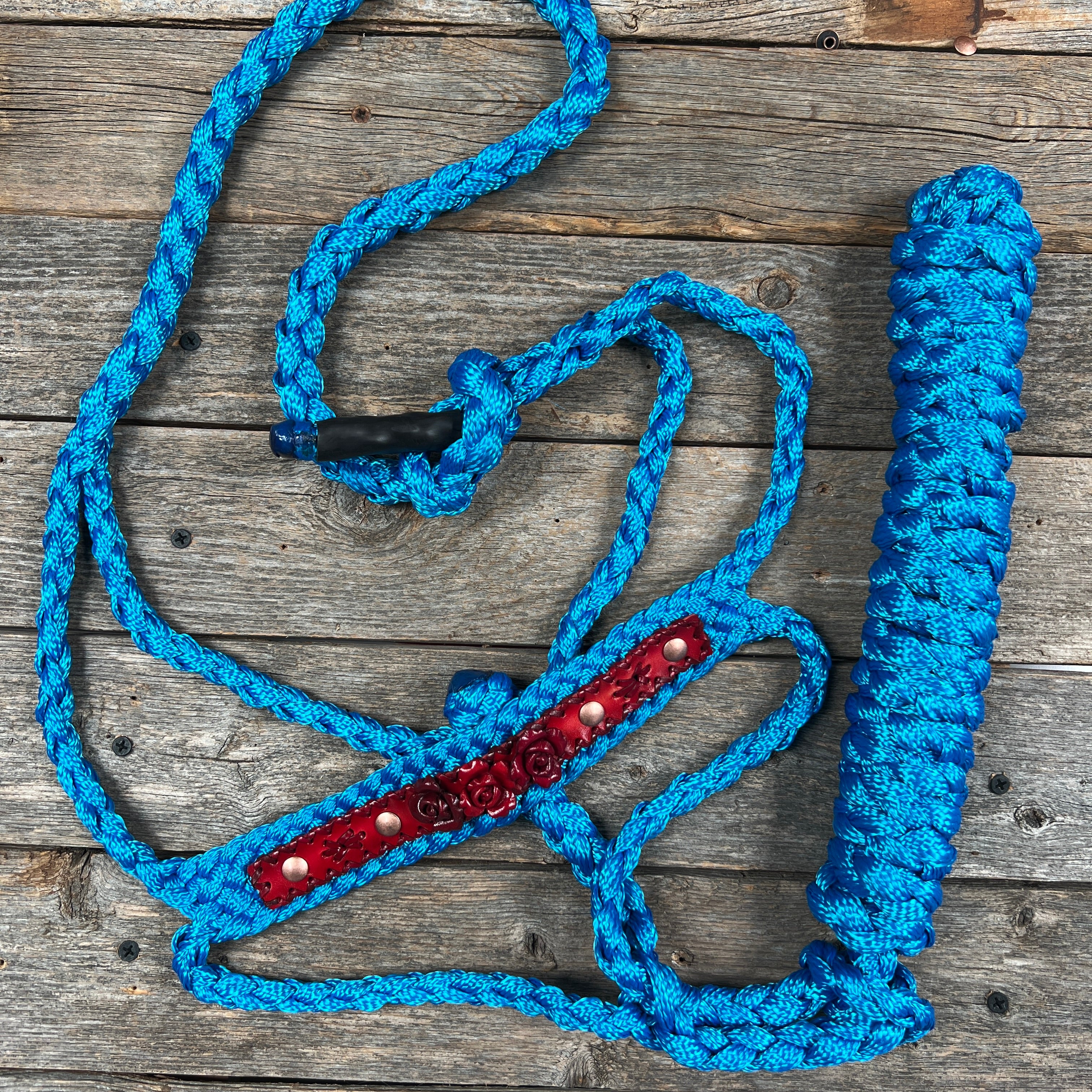 Rose - Blue Mule Tape Halter