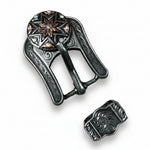 Starburst Antique Silver Western Concho W185