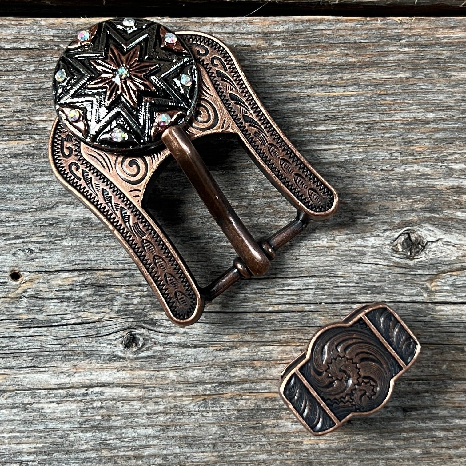 Starburst Antique Silver Western Concho W185