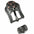 Silver - Copper Floral Western Concho W200