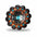 Southwest Antique Silver Turquoise Western Concho W201