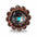 Southwest Antique Silver Turquoise Western Concho W201