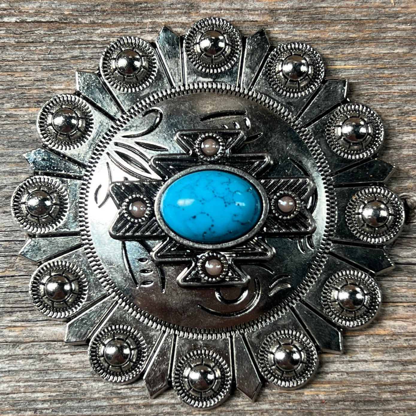 South West Turquoise Western Concho W204