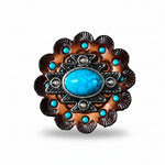 South West Turquoise Western Concho W204
