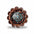 Starburst Antique Silver Turquoise Western Concho W214