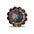 Starburst Antique Silver Turquoise Western Concho W214