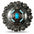 Octagon Turquoise Floral Western Concho W221