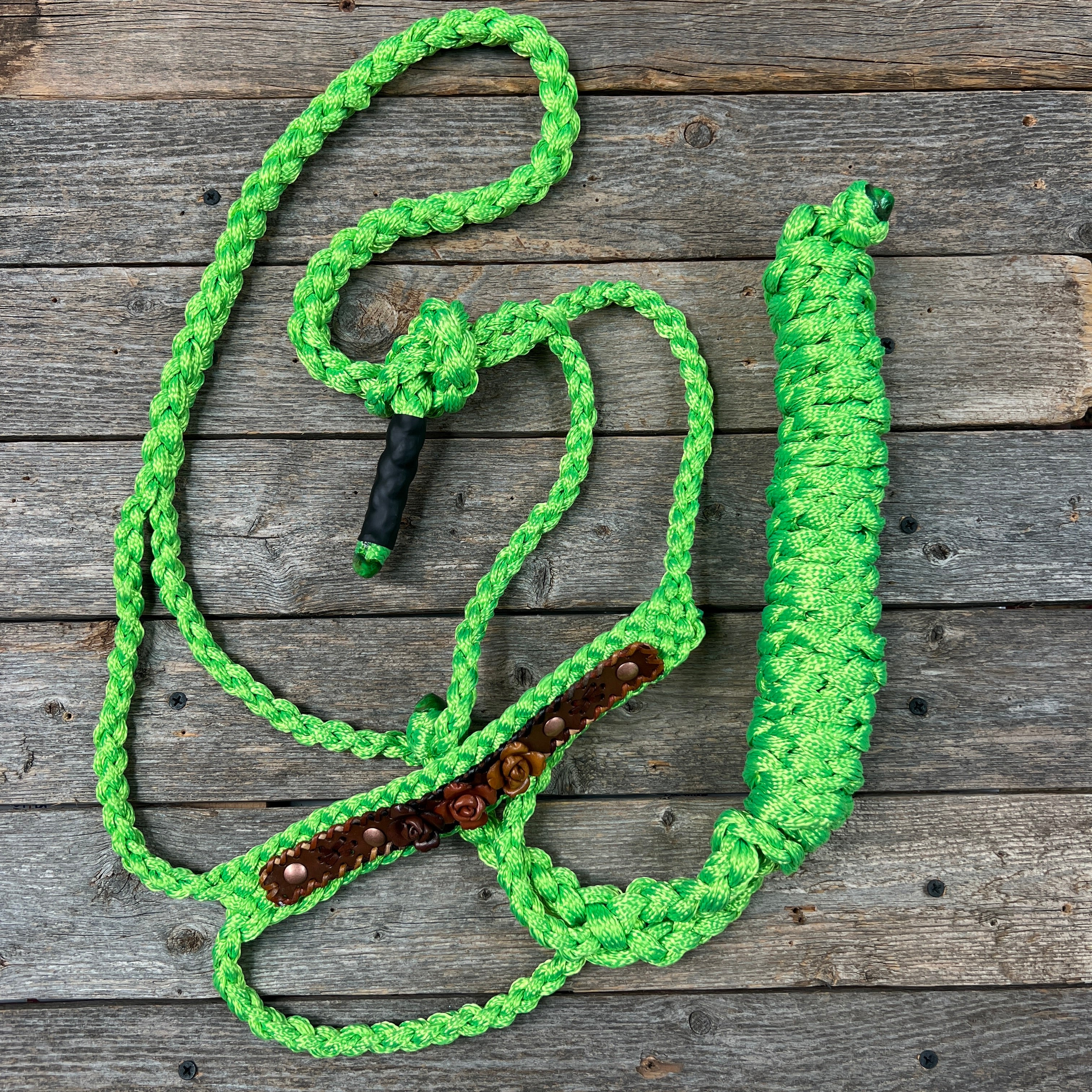 Rose - Lime Mule Tape Halter