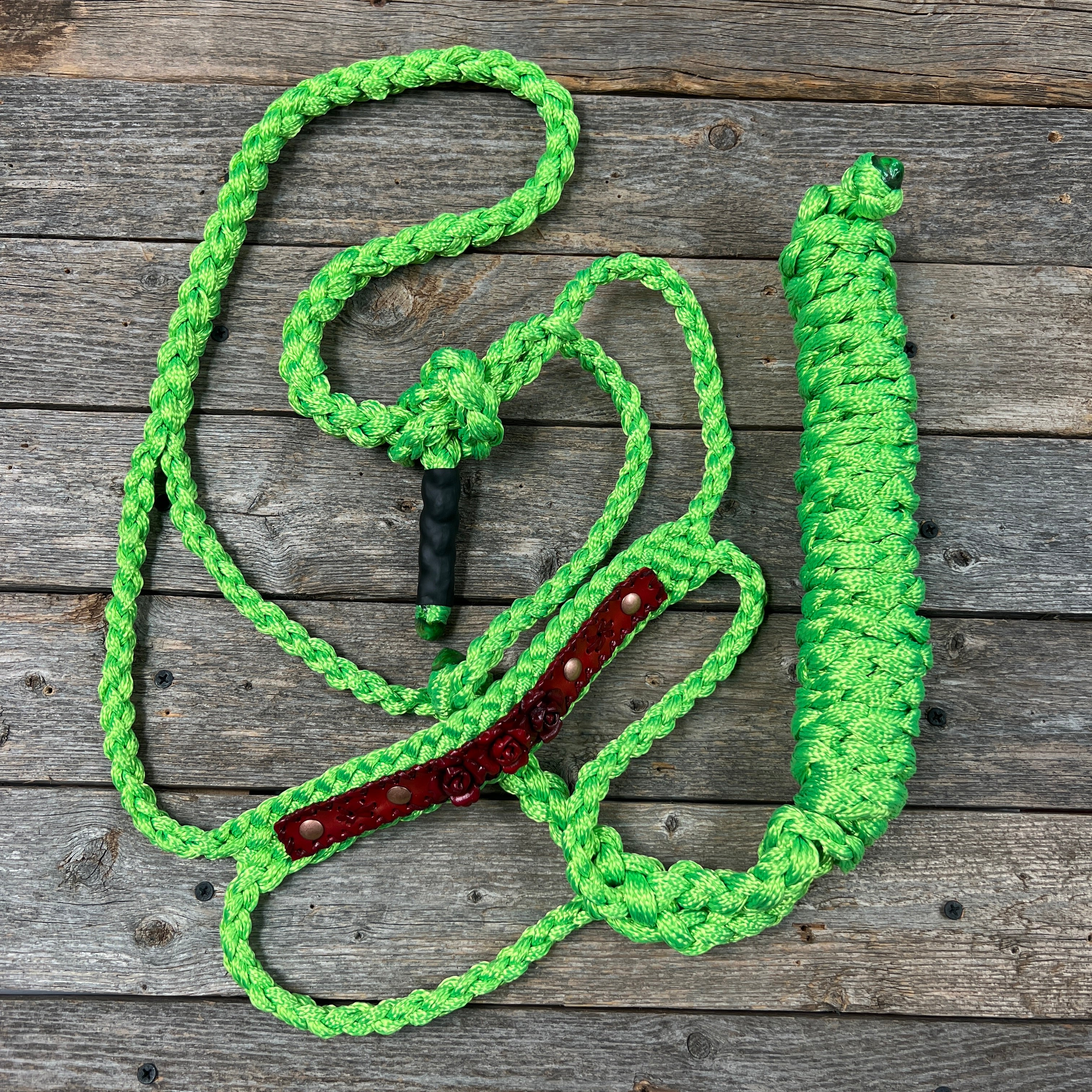 Rose - Lime Mule Tape Halter