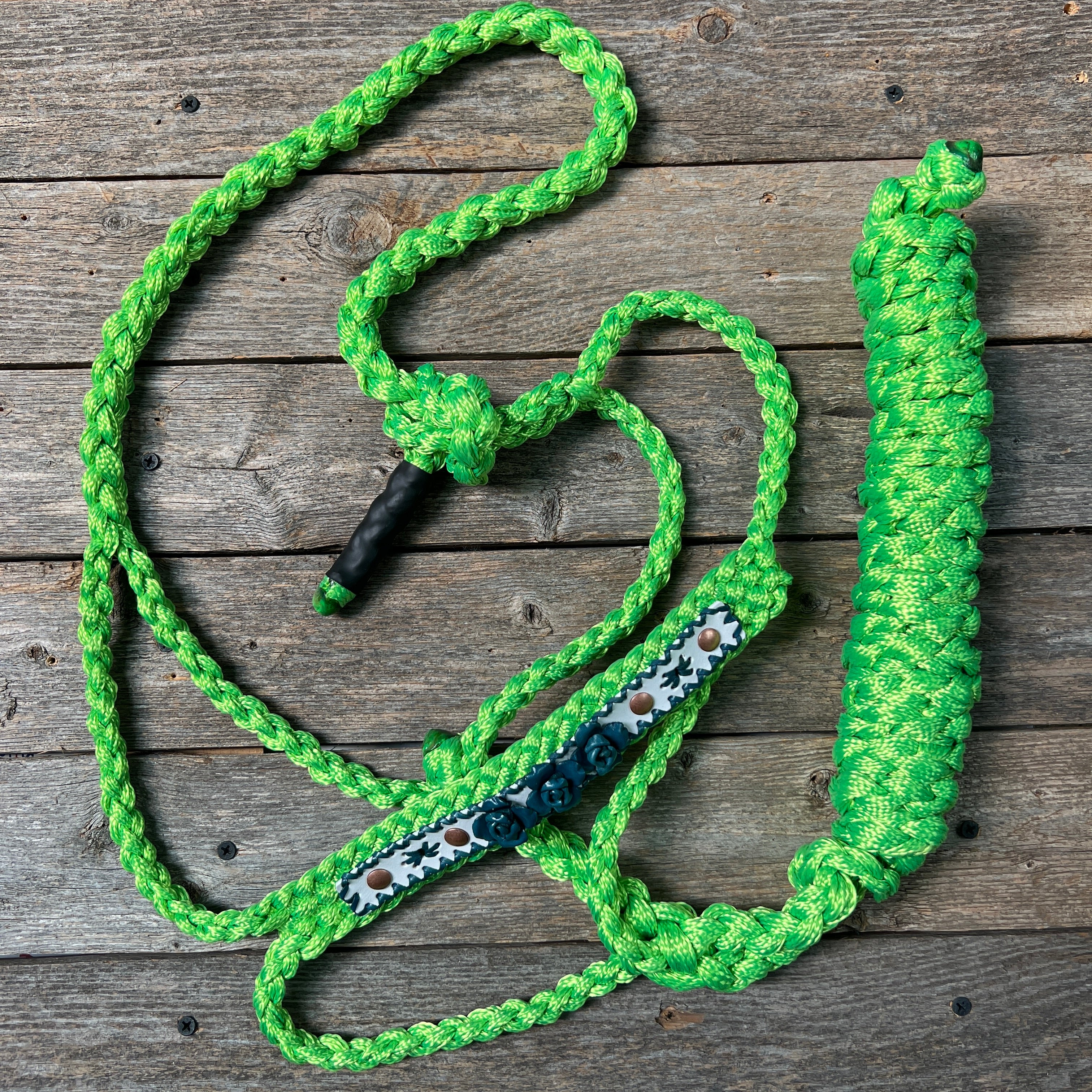 Rose - Lime Mule Tape Halter