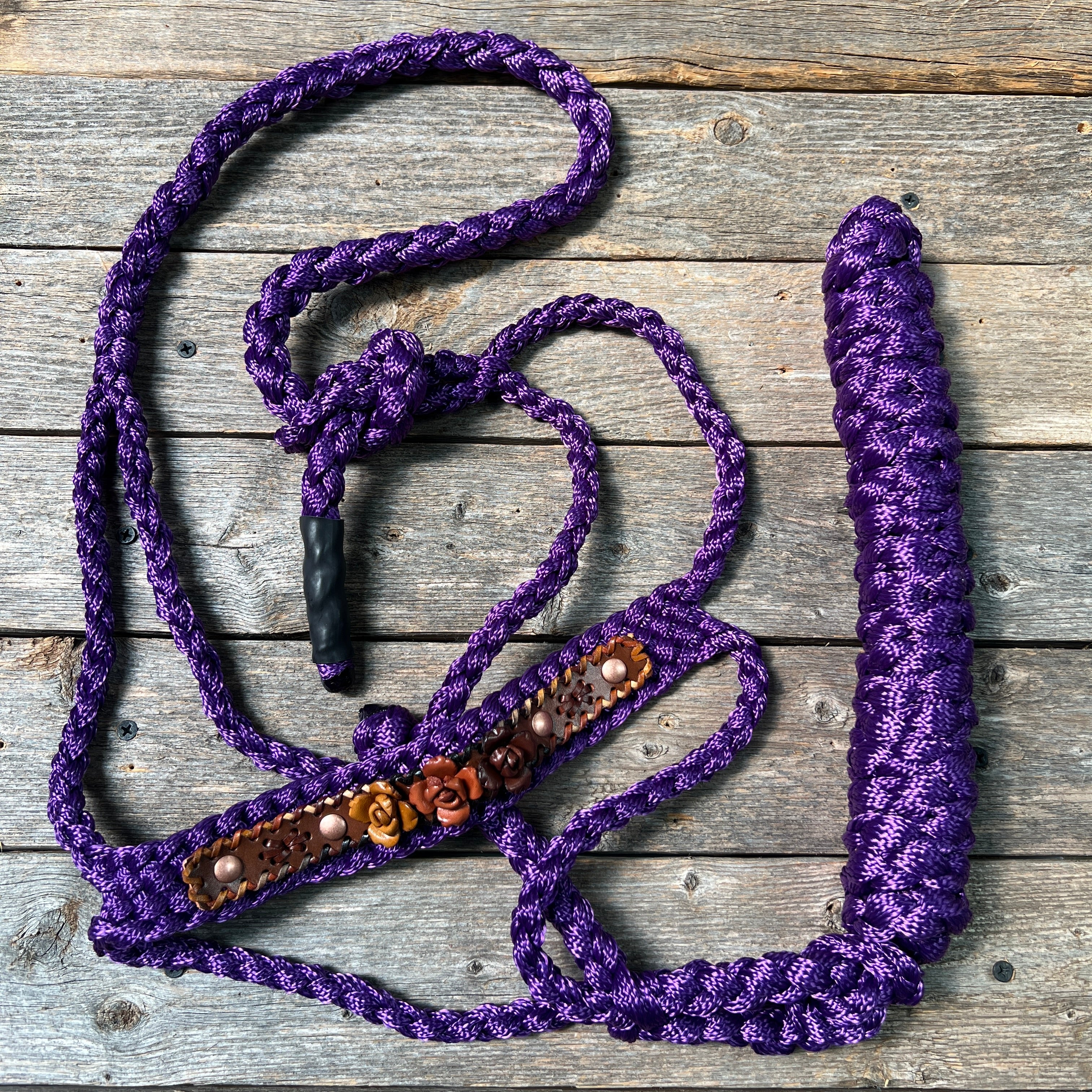 Rose - Purple Mule Tape Halter