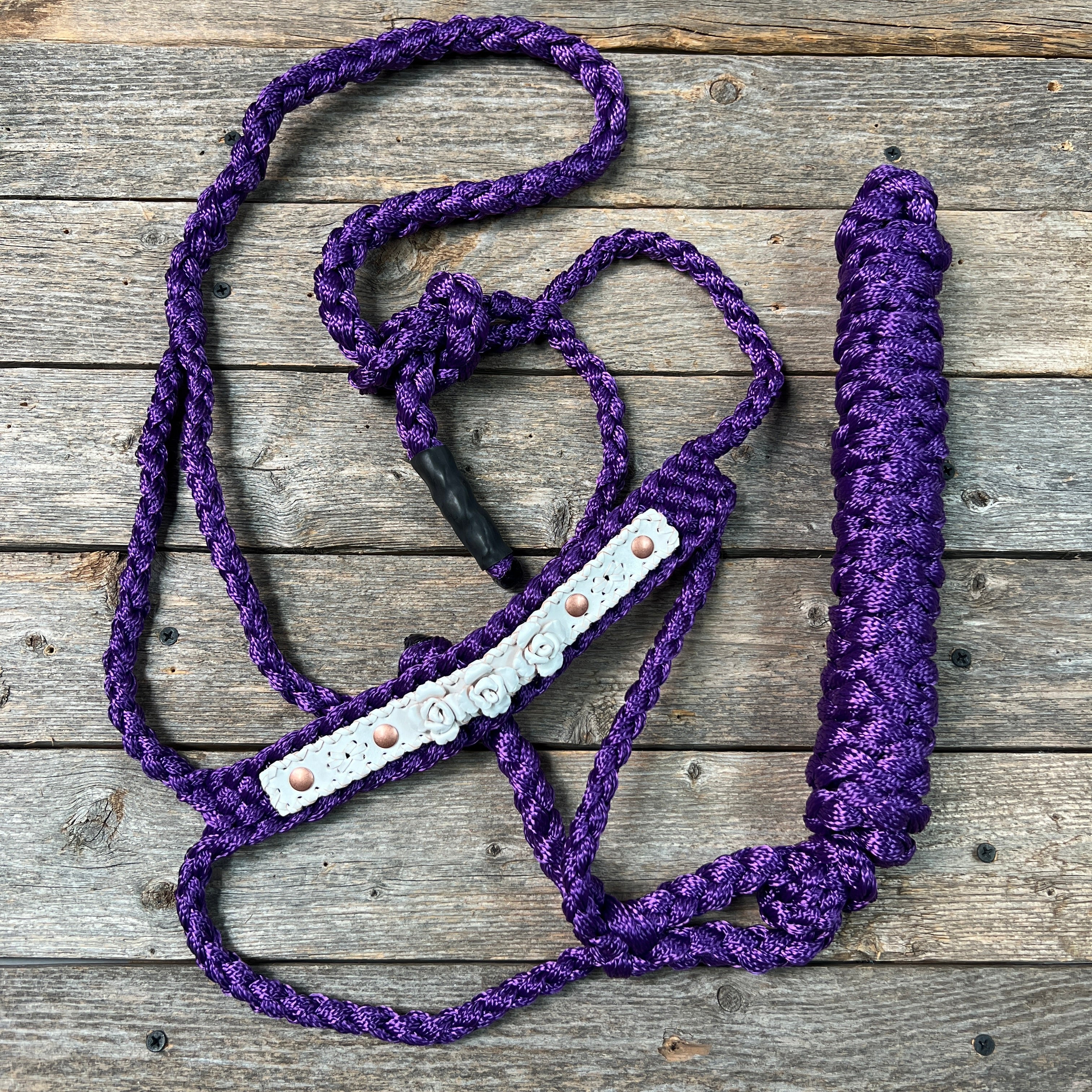 Rose - Purple Mule Tape Halter