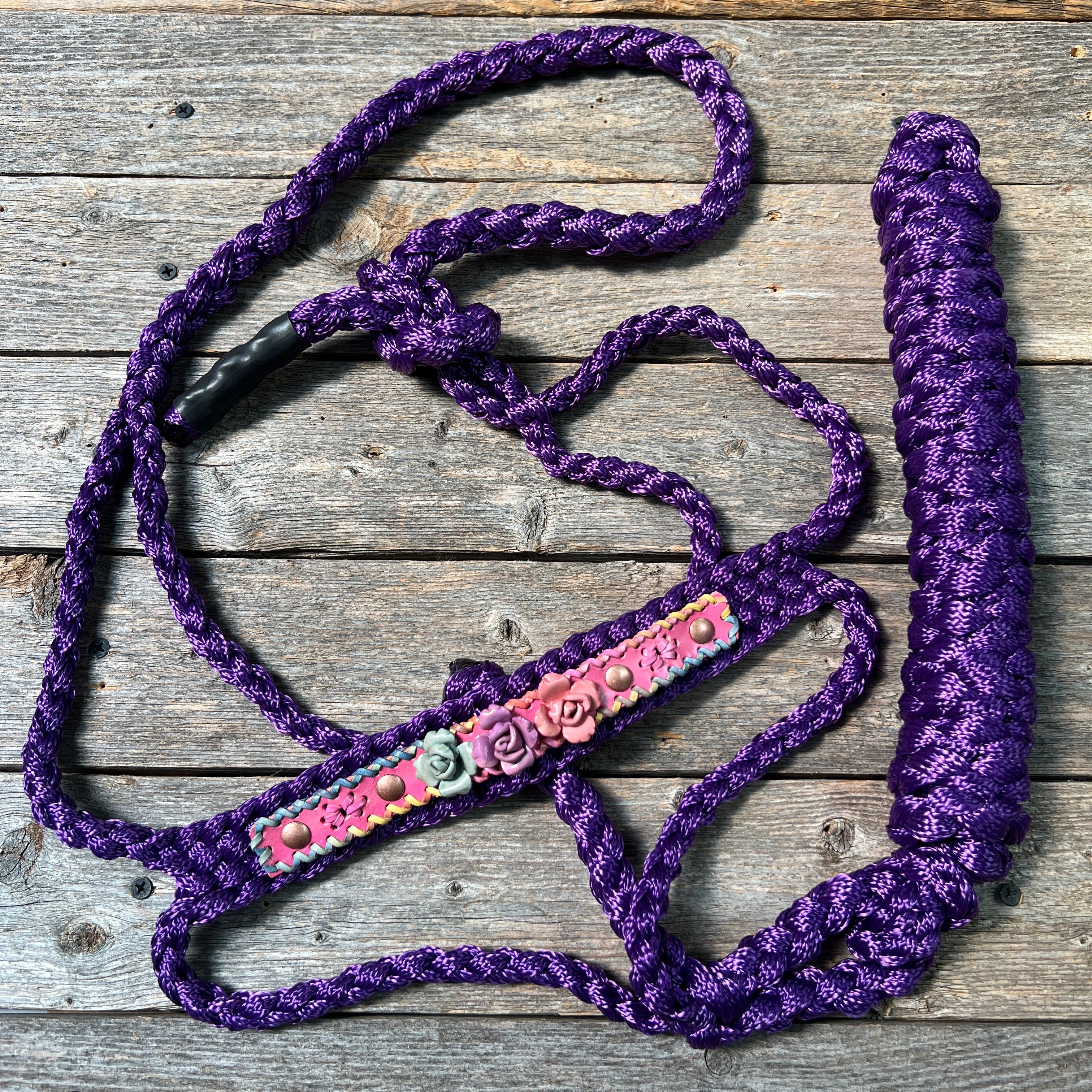 Rose - Purple Mule Tape Halter