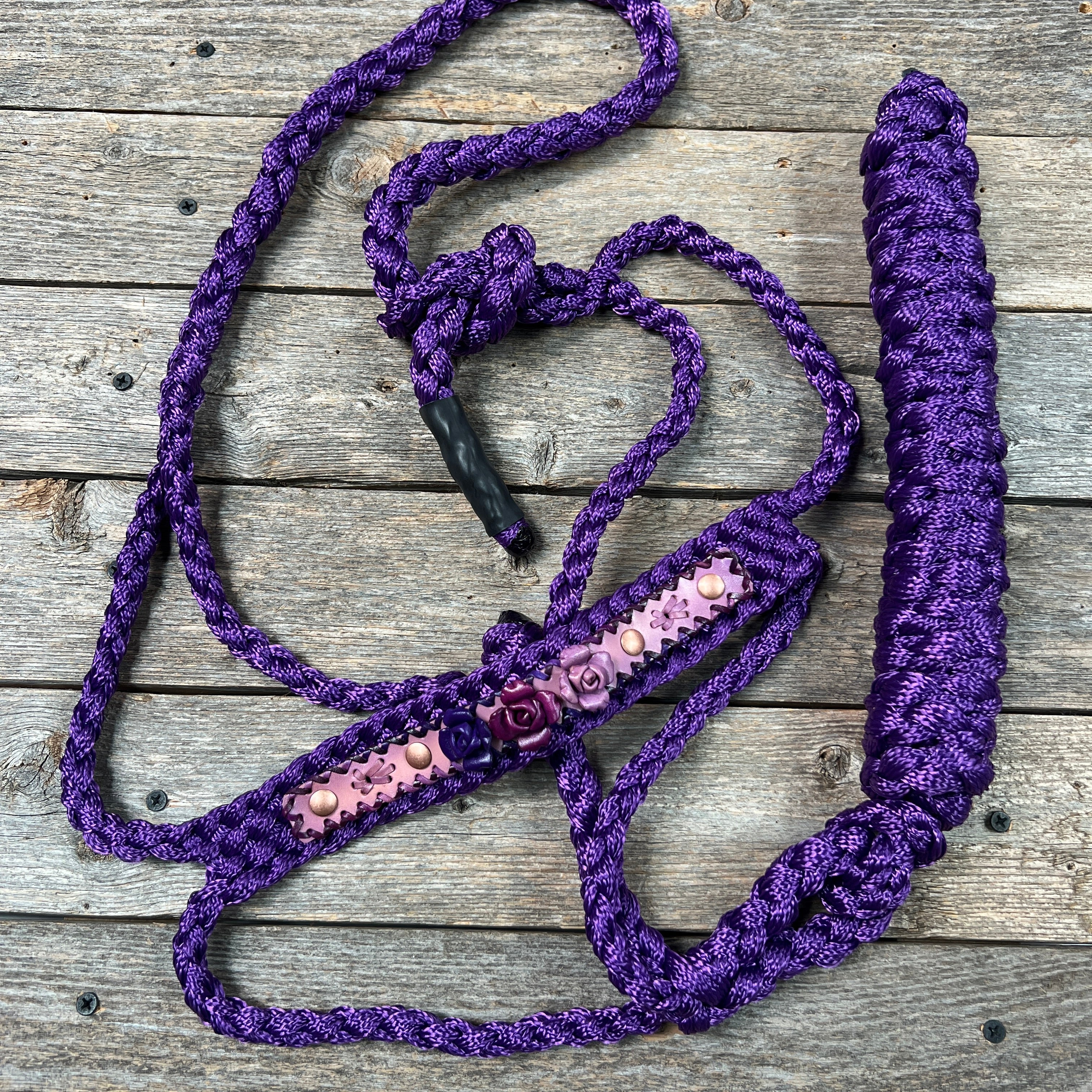 Rose - Purple Mule Tape Halter