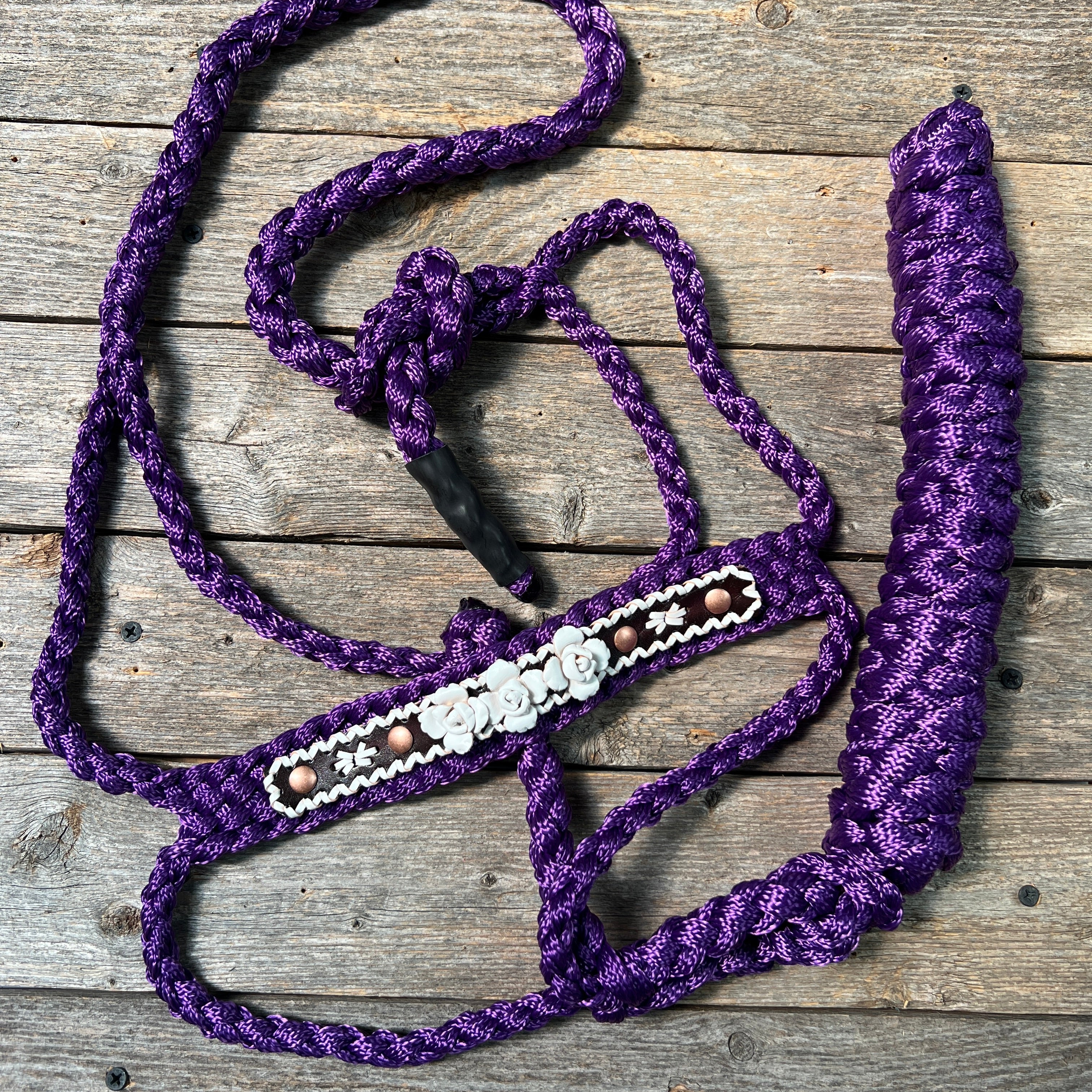 Rose - Purple Mule Tape Halter