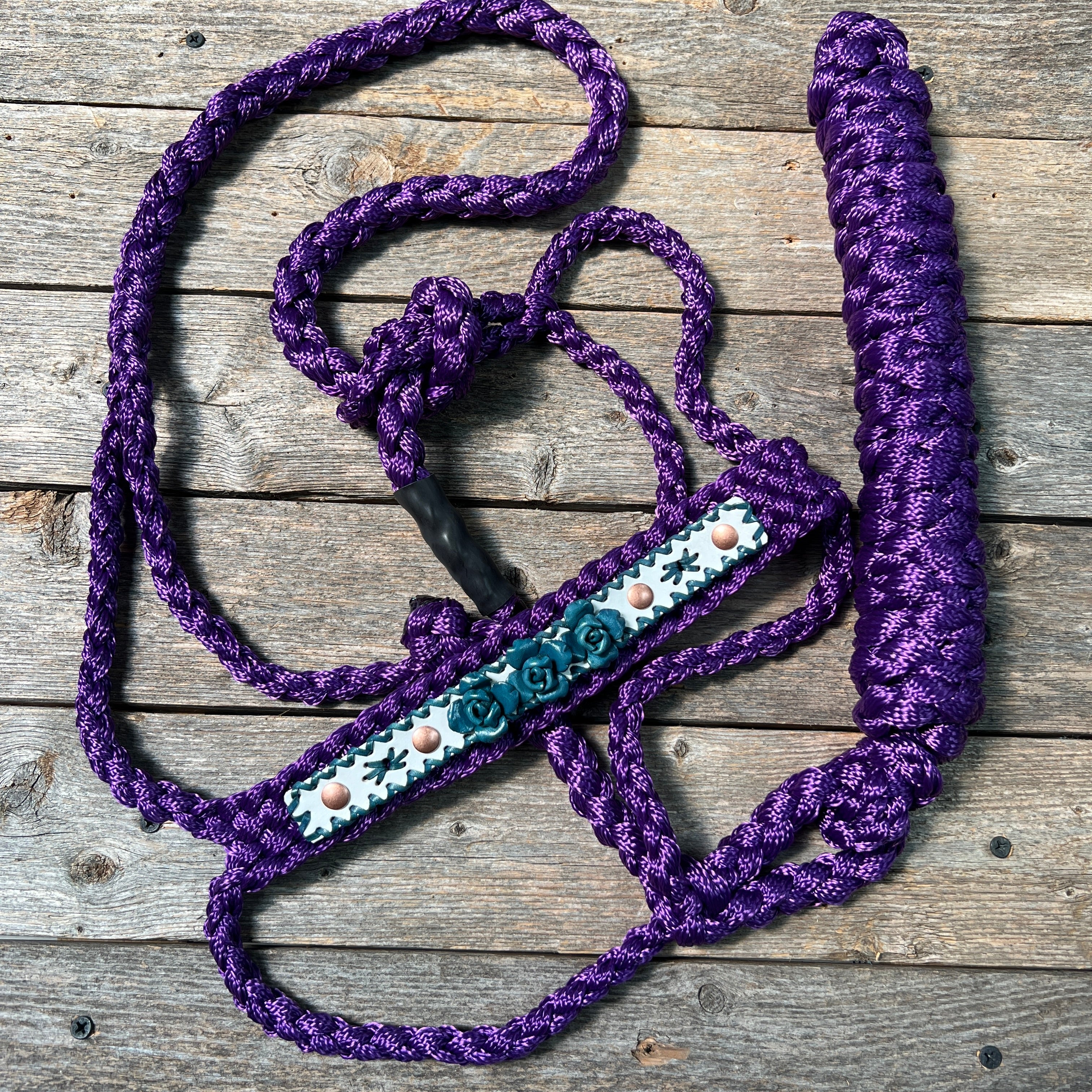 Rose - Purple Mule Tape Halter