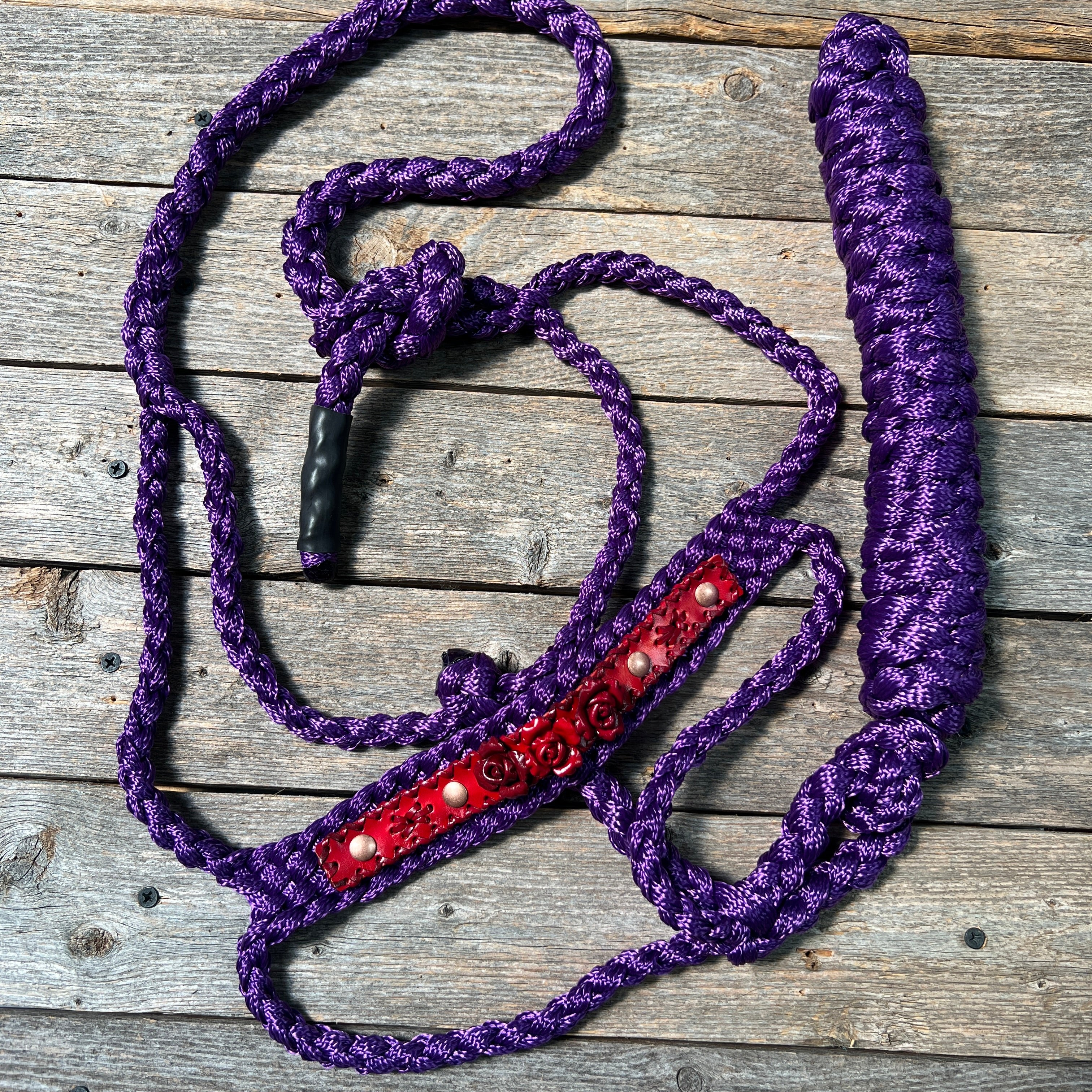 Rose - Purple Mule Tape Halter