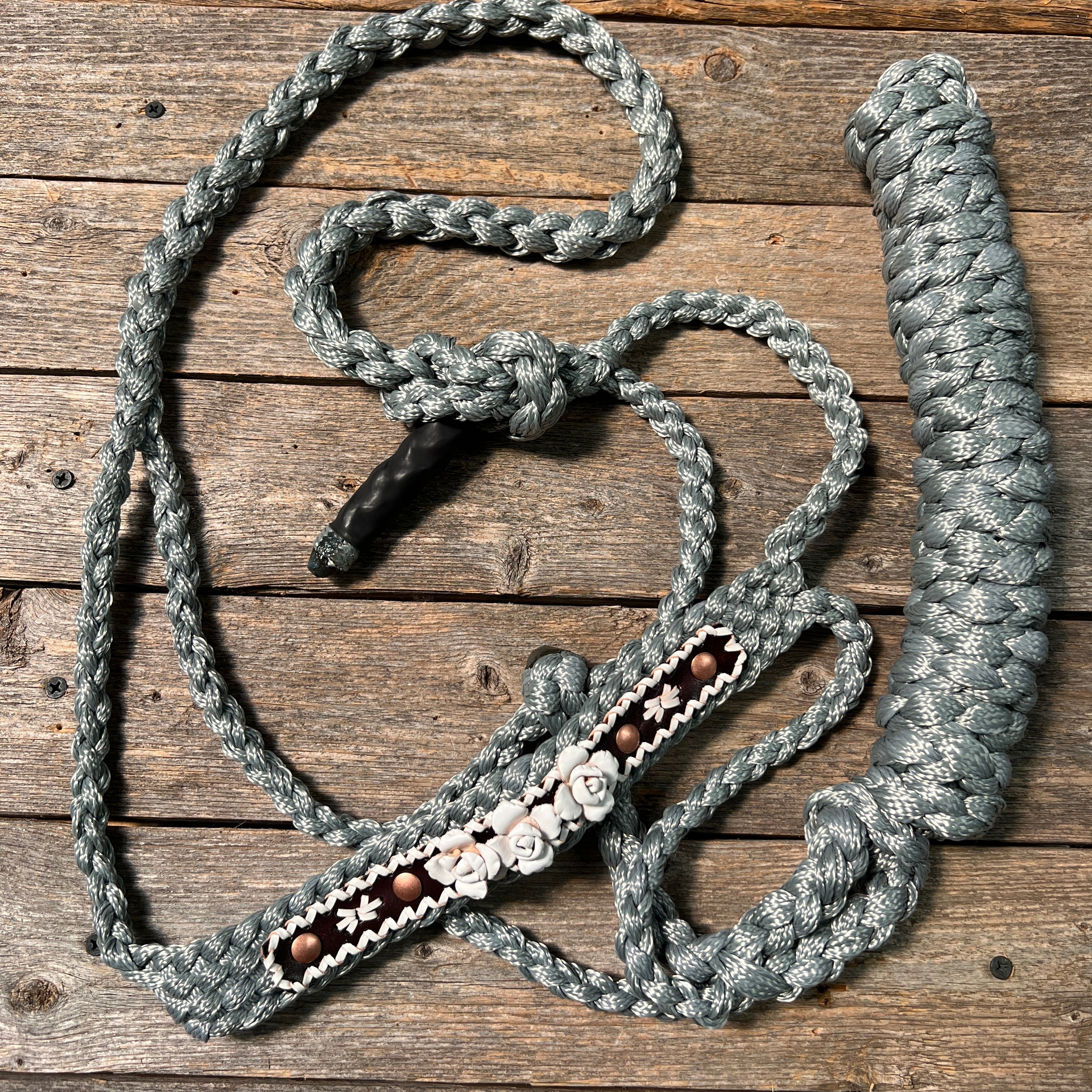 Rose - Grey Mule Tape Halter