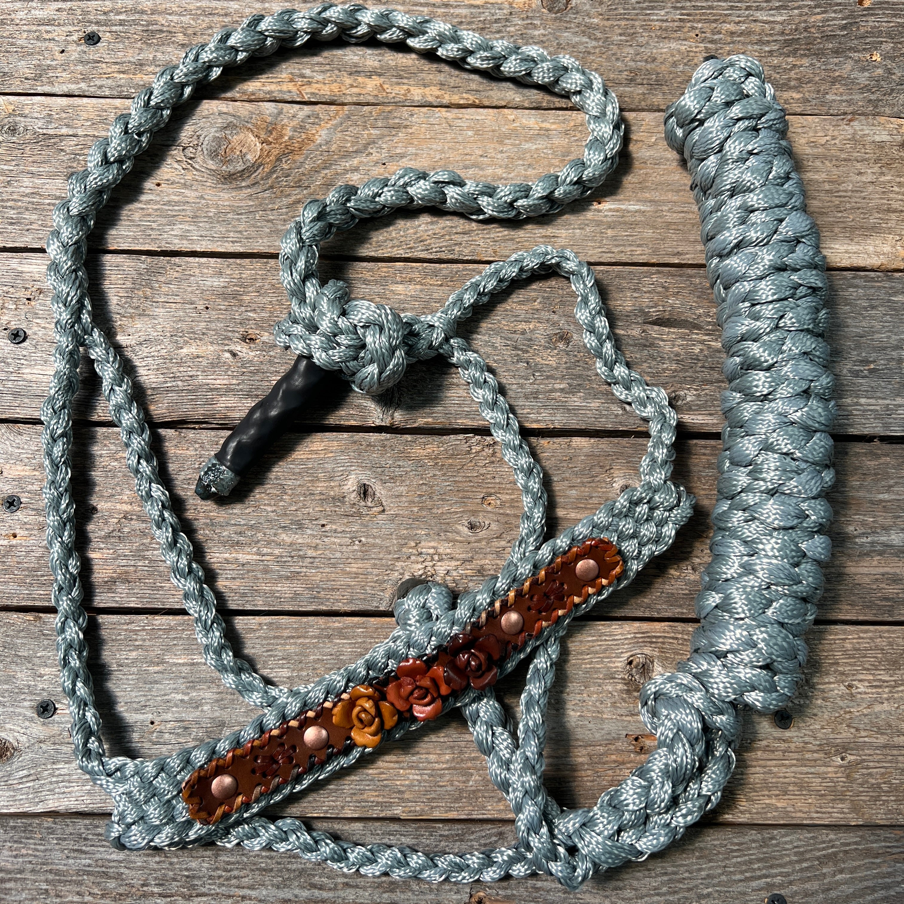 Rose - Grey Mule Tape Halter