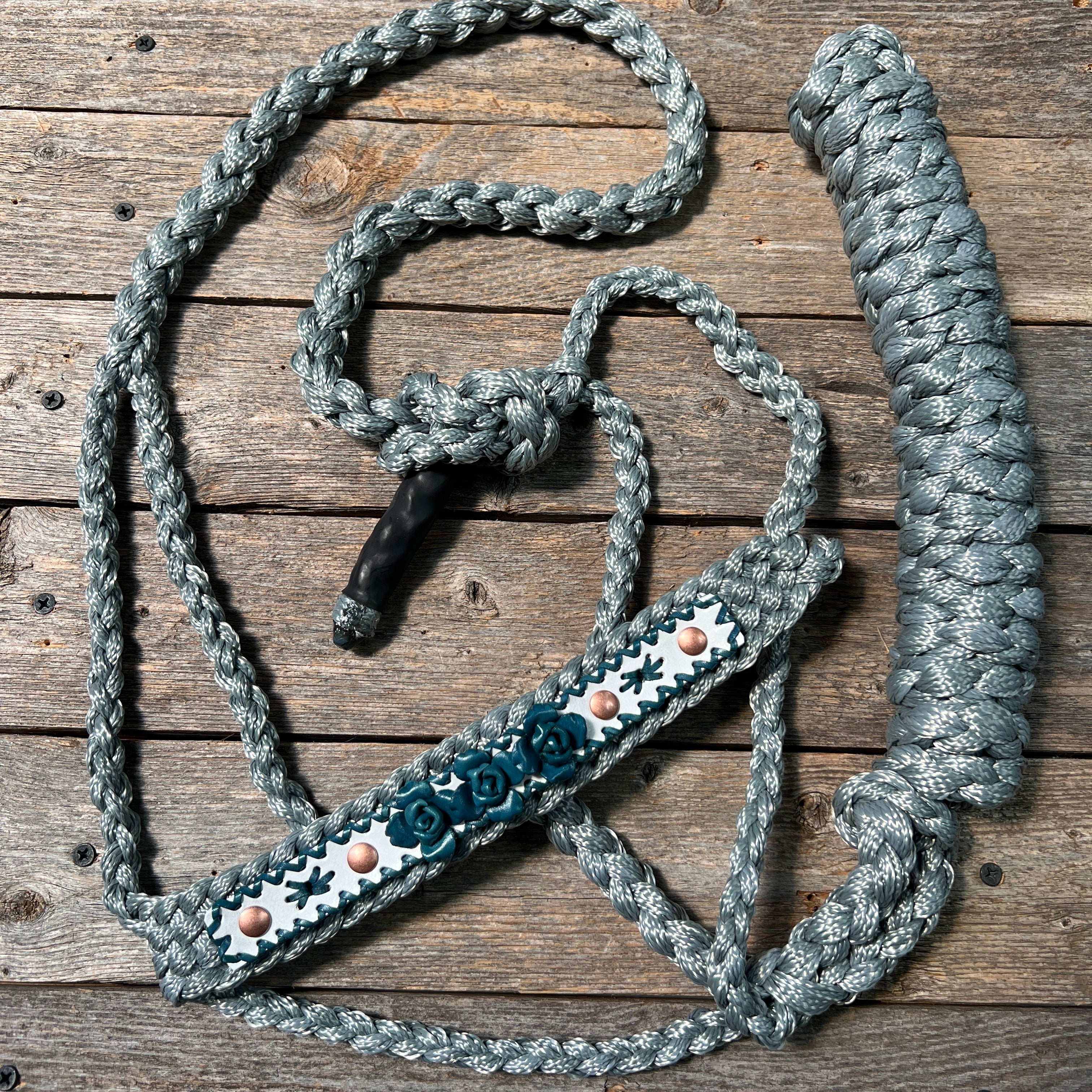 Rose - Grey Mule Tape Halter