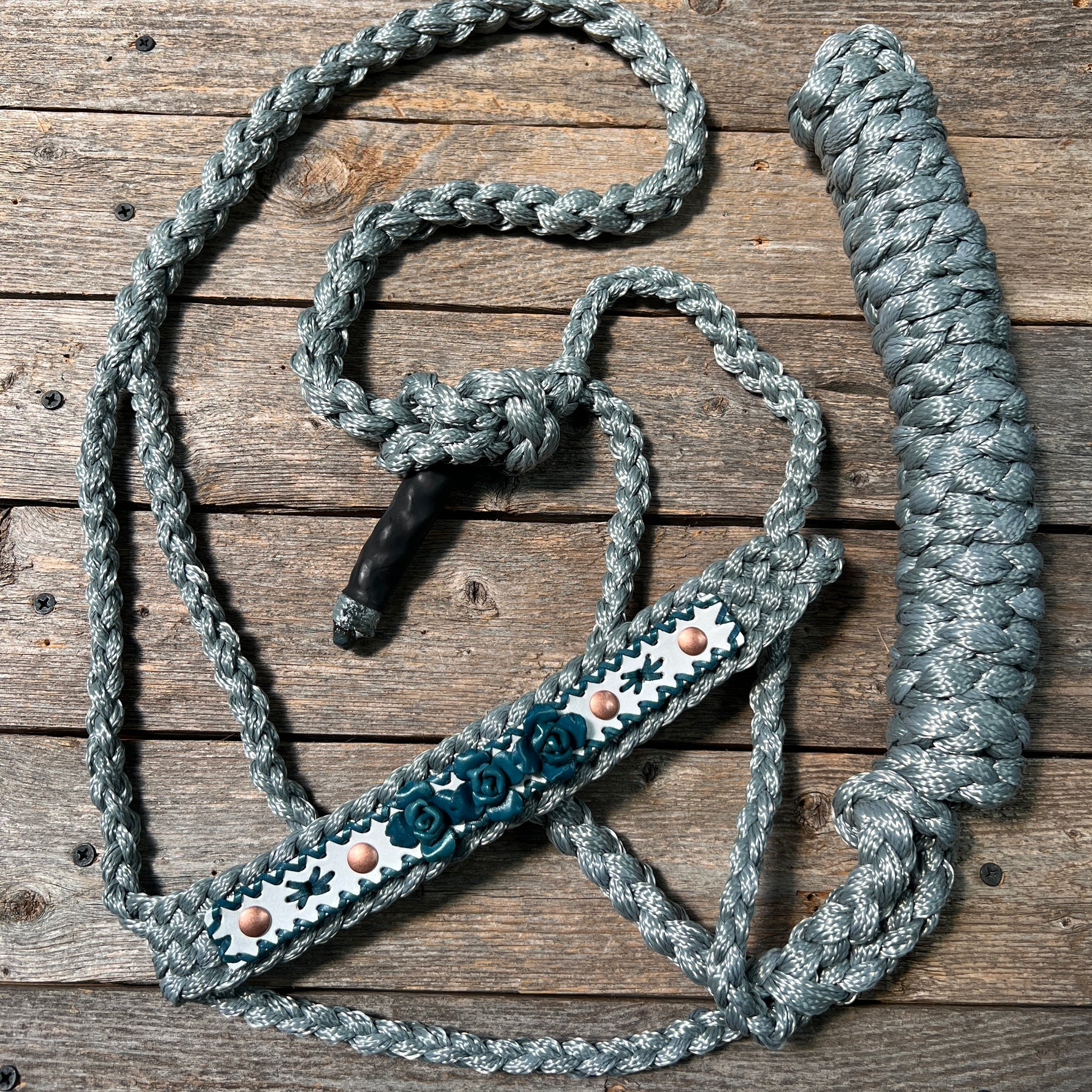 Rose - Grey Mule Tape Halter