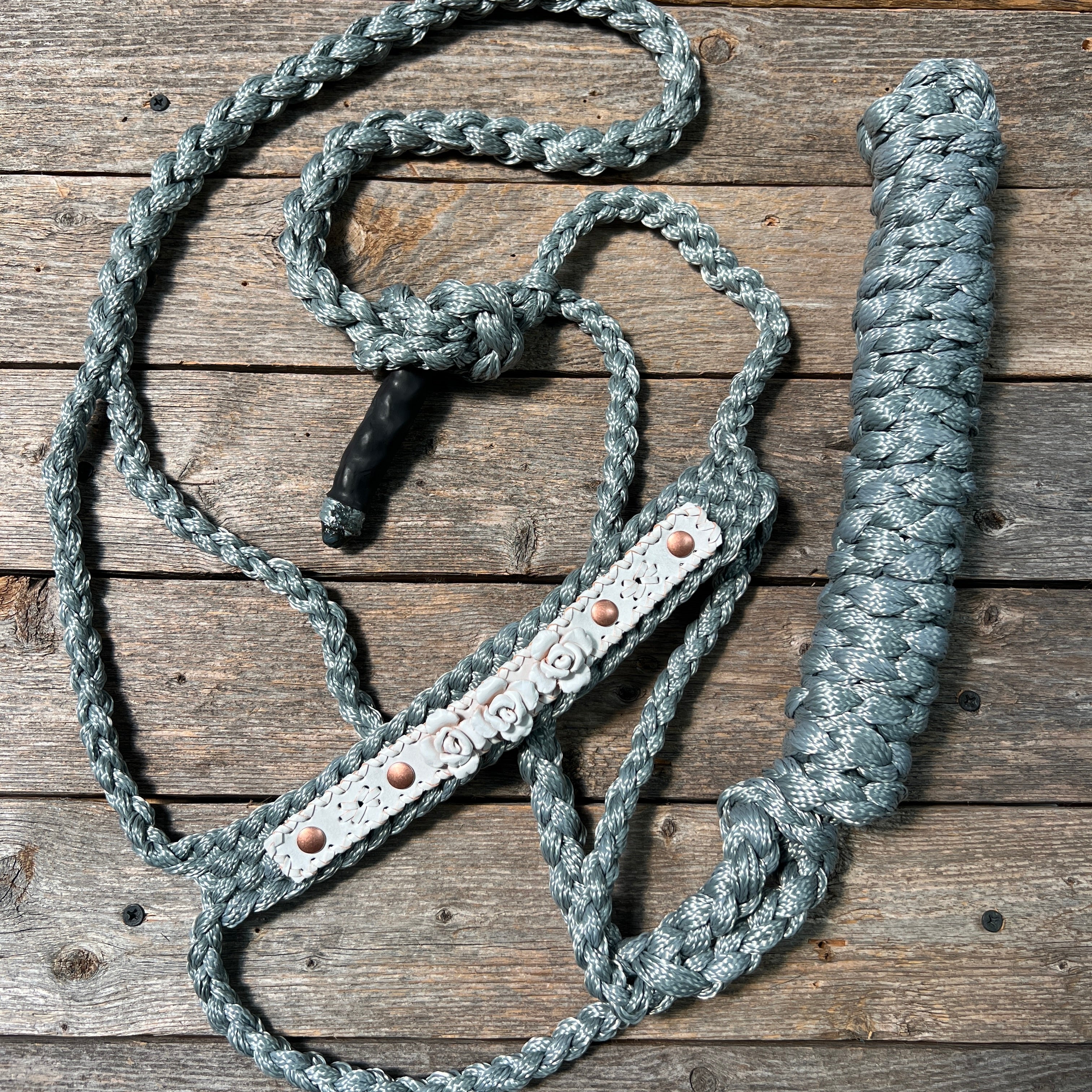 Rose - Grey Mule Tape Halter