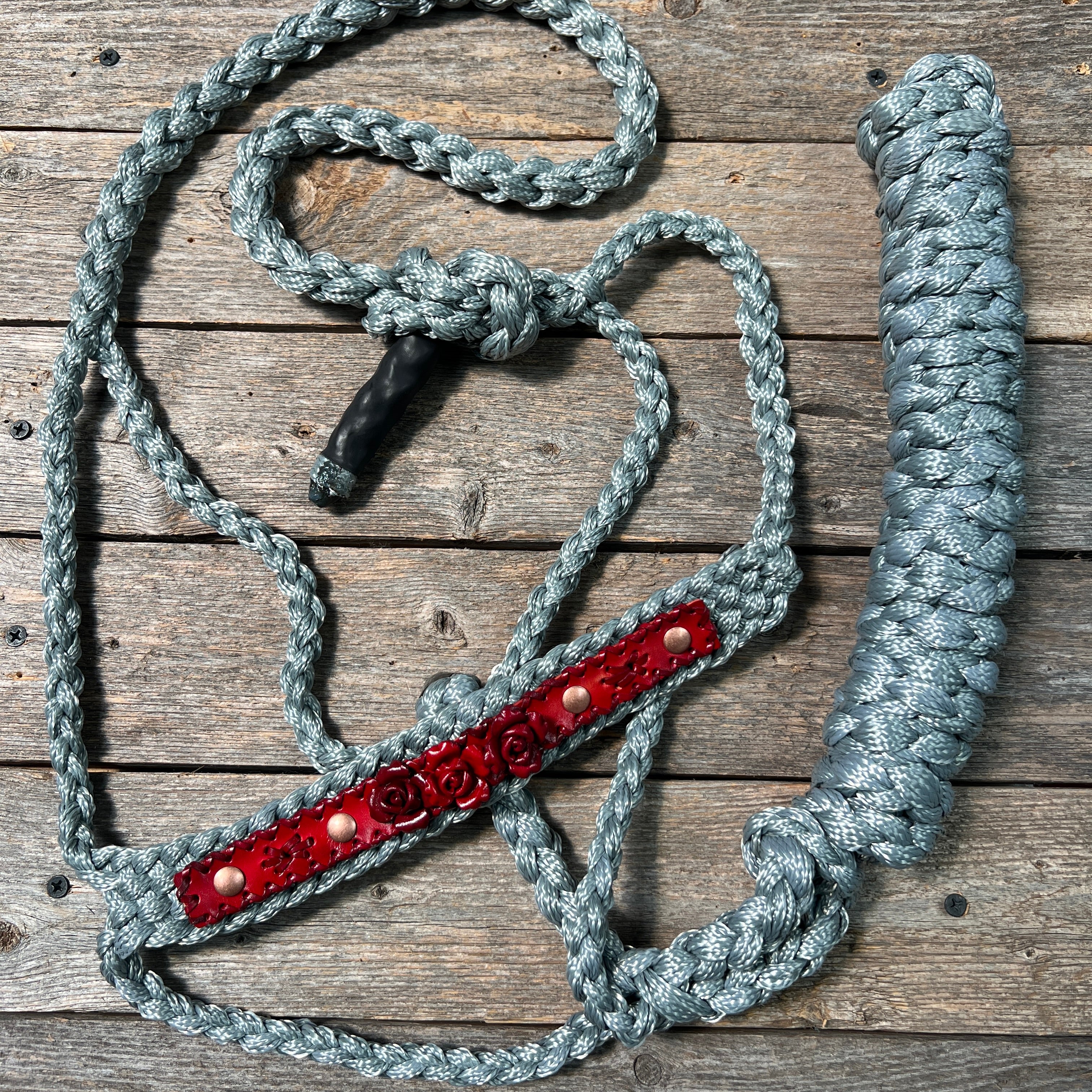 Rose - Grey Mule Tape Halter