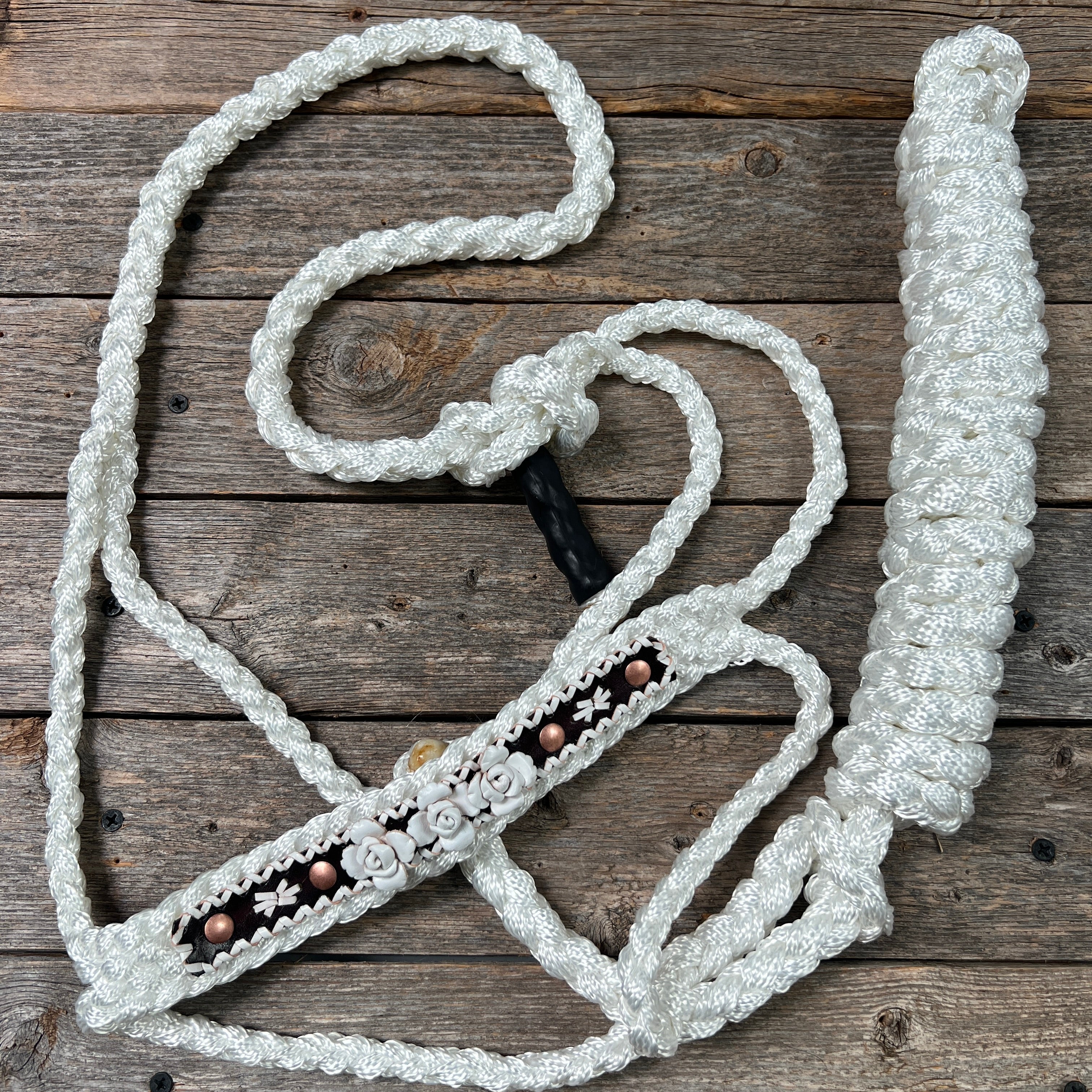 Rose - White Mule Tape Halter