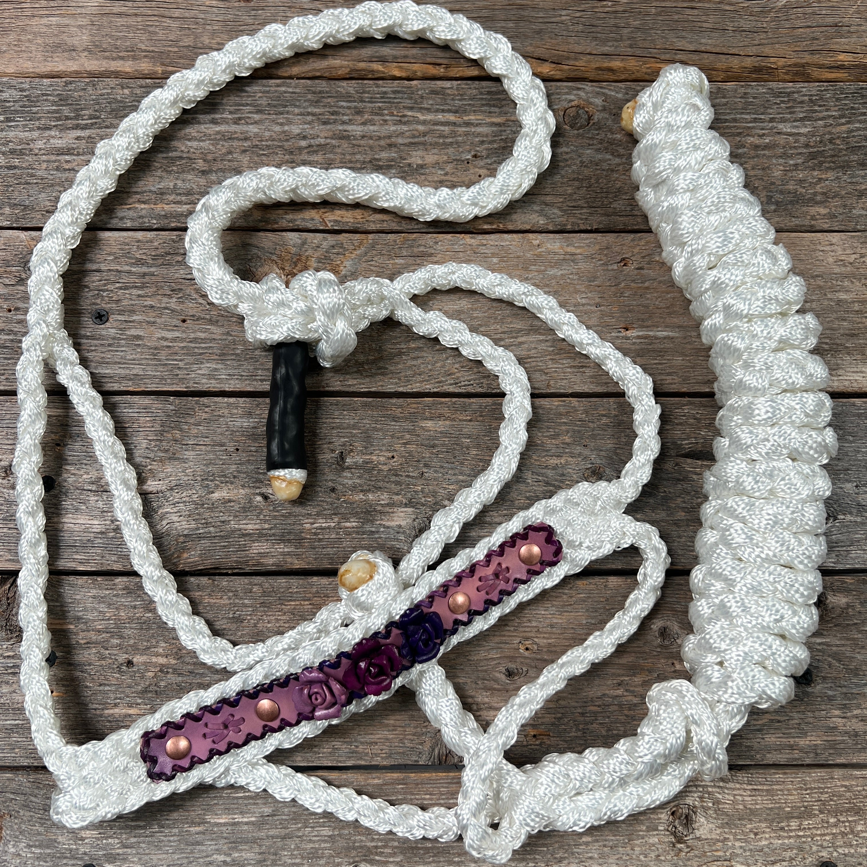 Rose - White Mule Tape Halter