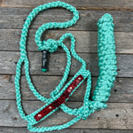 Rose - Turquoise Mule Tape Halter