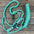 Rose - Turquoise Mule Tape Halter