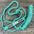 Rose - Turquoise Mule Tape Halter