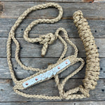 Rose - Tan Mule Tape Rose Halter