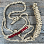 Rose - Tan Mule Tape Rose Halter