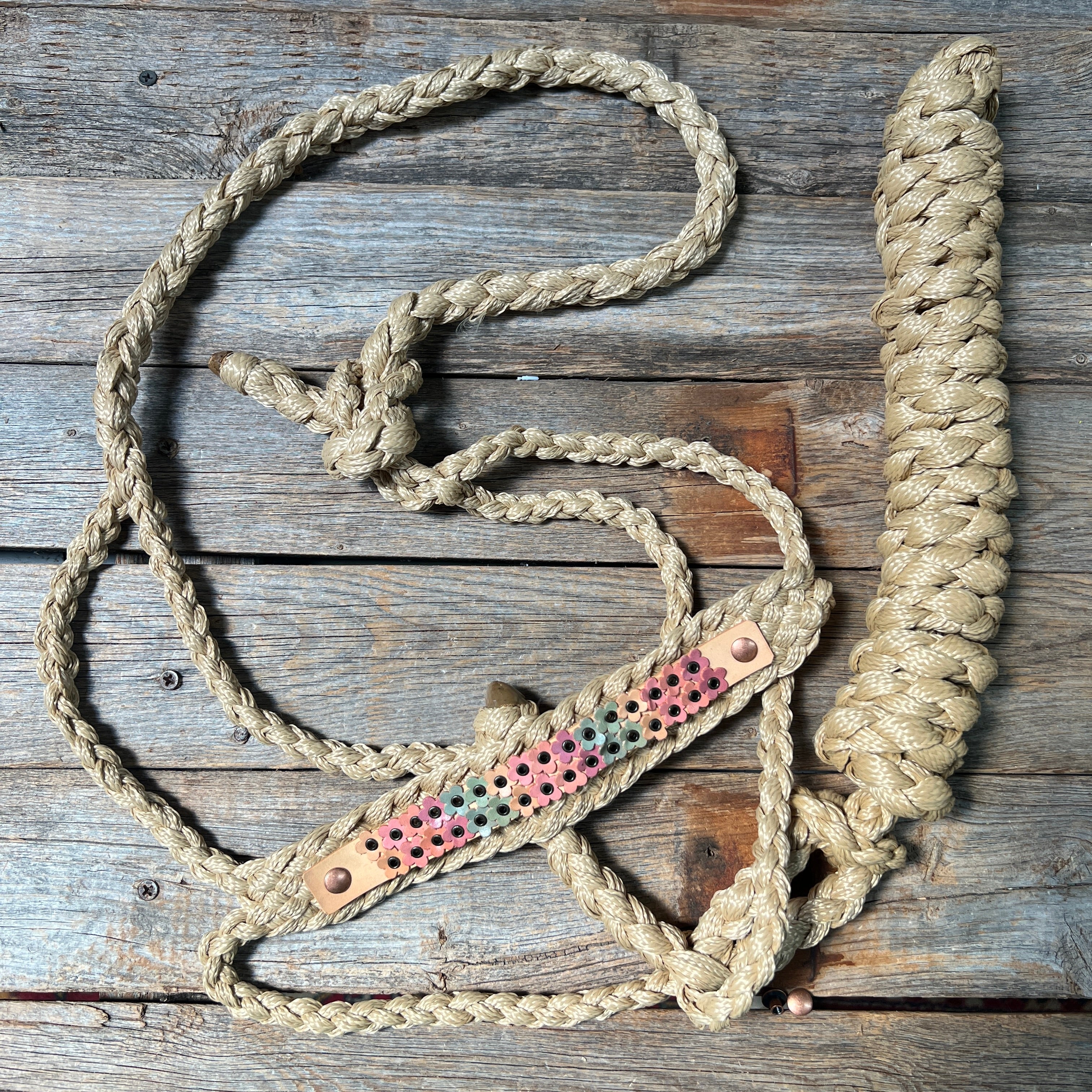 Double Flower Mule Tape Halter