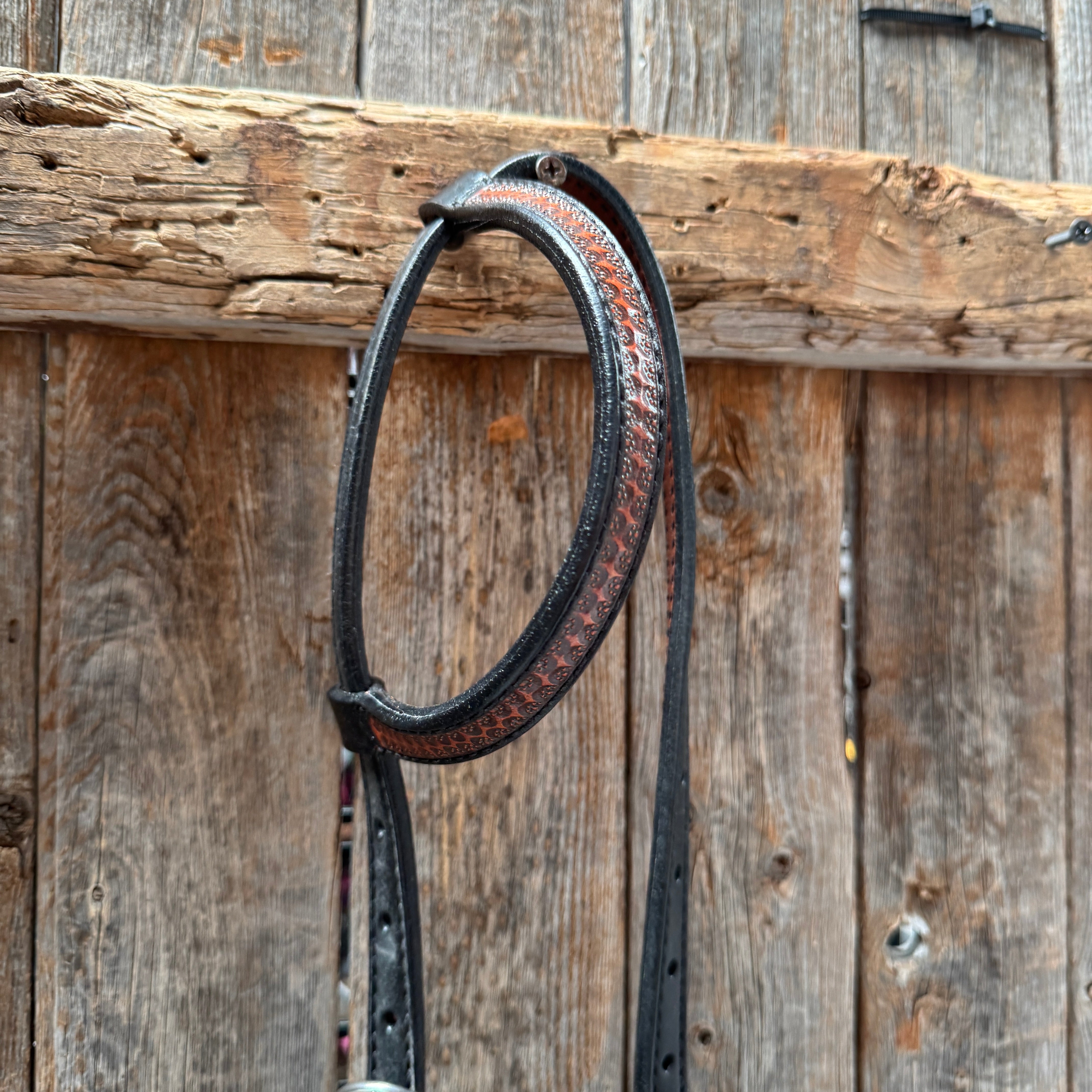 Teal Diamond Turquoise and Clear One Ear - Breastcollar Tack Set #OEBC452