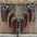Dark Oil Floral Copper Dot Teal and Champagne Browband / Breastcollar Tack Set #BBBC473