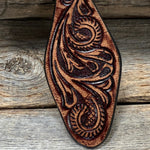 Distressed Leather Key Chain
