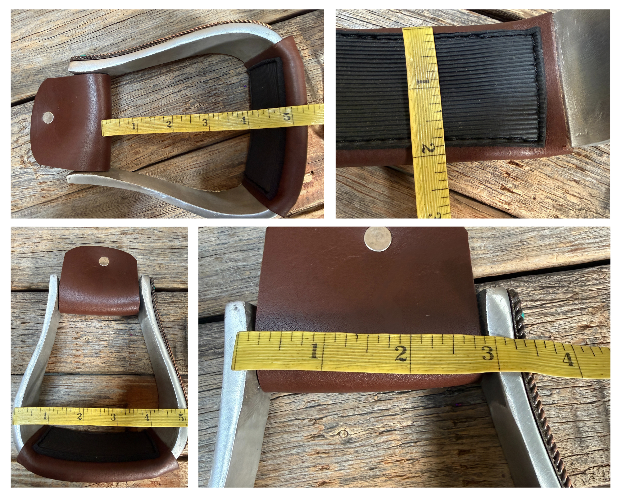 Hand Engraved Copper and Turquoise Barrel Racing/Trail Western Stirrups BRS100